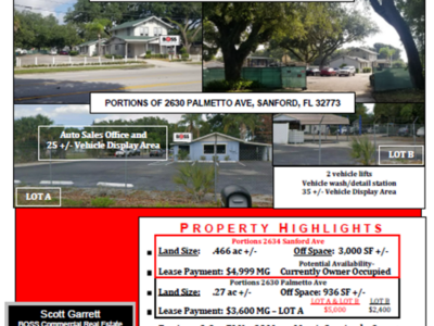 Photo of 2 Auto Sales Lots or Business Offices with Parking